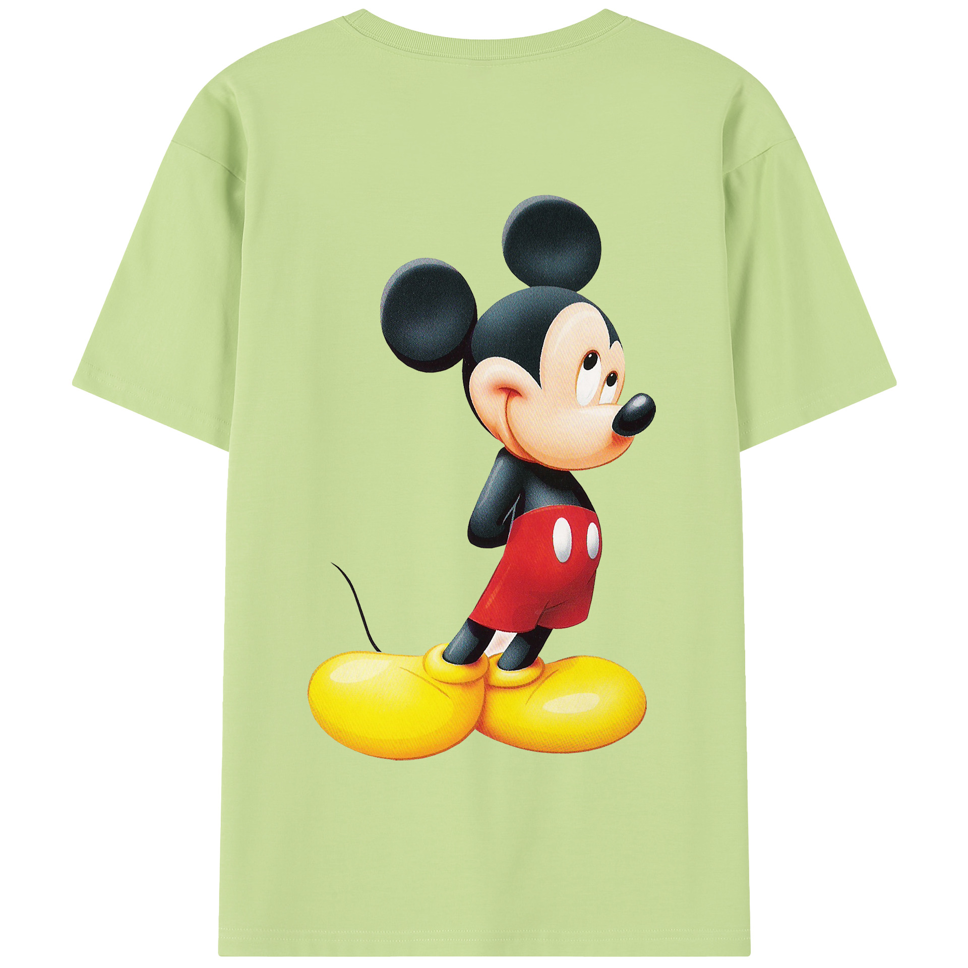 （画像用） ミッキーマウス Mickey Mouse 綿100％半袖Tシャツ（背面プリント）